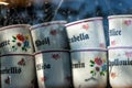 Personalized tea mugs with names on them sold in souvenir shop