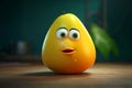 Personified cartoony adorable mango. Generate ai Royalty Free Stock Photo