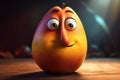 Personified cute mango. Generate ai Royalty Free Stock Photo