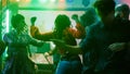 Persons having fun at dance party in nightclub Royalty Free Stock Photo