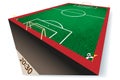Perspect View of a Soccer Field - Football Field - Vector Illustration