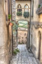 Perspective of an alleyway. Spello. Umbria