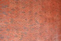 Perspective Brick wall texture background. Retro style