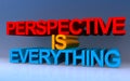 perspective is everything on blue Royalty Free Stock Photo