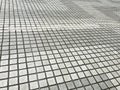 Perspective gray square rock floor