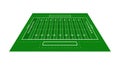 Perspective green american football field. View from above. Rugby field with line template. Vector illustration stadium