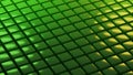 Perspective green cubes background with subtle reflections Royalty Free Stock Photo
