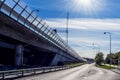 Perspective of highway entrance