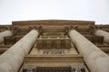 Saint Peters facade closeup in Vatican