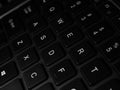 Keyboard white / gray / black laptop. Laptop keyboard. Laptops are mobile. Black keyboard on a gray laptop. keyboard close up with Royalty Free Stock Photo