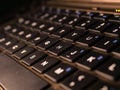 Keyboard white / gray / black laptop. Laptop keyboard. Laptops are mobile. Black keyboard on a gray laptop. keyboard close up with Royalty Free Stock Photo