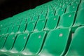 Perspective of many empty stadium seats Royalty Free Stock Photo