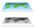 Perspective Map of The World