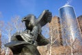 Battery Park Eagle Statue Royalty Free Stock Photo