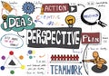Perspective Plan Action Ideas Business Concept Royalty Free Stock Photo