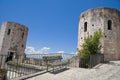 Perspective of Properzio Towers. Spello. Umbria. Royalty Free Stock Photo