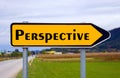 Perspective sign board. Royalty Free Stock Photo
