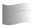Perspective speed motion lines. wavy horizontal comic manga style abstract background