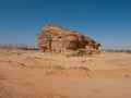 Madain Saleh, archaeological site with Nabatean tombs in Saudi Arabia KSA Royalty Free Stock Photo