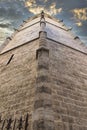 Perspective of the tower of the cathedral of Valencia, commonly called Miguelito or Micalet