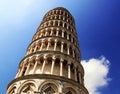 Perspective under the tower of Pisa Royalty Free Stock Photo