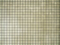 Perspective unique vintage grunge texture of cement wall cover with black steel metal net on top Royalty Free Stock Photo