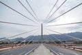 Cable-stayed bridge in Monterrey. Mexico