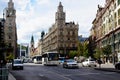 Perspective view in downtown Budapest. travel and tourism.