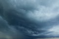 Perspective view of dramatic grey rainy sky with white grey clouds. Rain sky clouds. High resolution artistic skyline background i