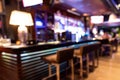 Perspective view of drunk person with blurred vision in bar