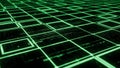 Abstract Green Digital Grid With Data Lines And Square Cells background blue Royalty Free Stock Photo