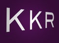 Perspective view of KKR logo