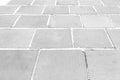 View Monotone Gray Brick Stone Pavement on The Ground for Street Road