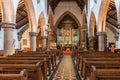 Perspective view of the nave of the Cathedral , Isle of Man