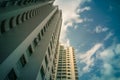 Perspective view of public residential housing apartment in Bukit Panjang. Royalty Free Stock Photo