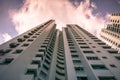 Perspective view of public residential housing apartment in Bukit Panjang. Royalty Free Stock Photo