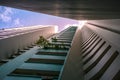 Perspective view of public residential housing apartment in Bukit Panjang. Royalty Free Stock Photo