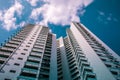 Perspective view of public residential housing apartment in Bukit Panjang. Royalty Free Stock Photo