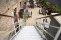 Perspective view of stairs going down Royalty Free Stock Photo