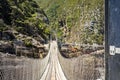 Tsitsikamma storms river suspension bridge Royalty Free Stock Photo