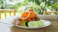 Perspective View of Various Fresh Vegetables from The Farm Served on Wooden Table Royalty Free Stock Photo