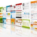 Website Template Wall Background Royalty Free Stock Photo