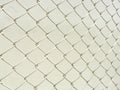 Perspective of wire mesh fence. Royalty Free Stock Photo