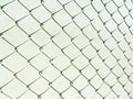 Perspective of wire mesh fence Royalty Free Stock Photo