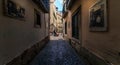 Perspectives, turns and gateways of the old Lisbon. Portugal. Royalty Free Stock Photo