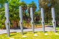 PERTH, AUSTRALIA, JANUARY 18, 2020: Pen nibs sculpture at Stirling gardens in Perth, Australia Royalty Free Stock Photo