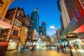 Hay Street, pedestrian shopping area in downtown Perth Royalty Free Stock Photo