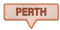Perth australia speech bubble