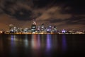 Perth City at Night Royalty Free Stock Photo