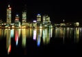 Perth City at night Royalty Free Stock Photo